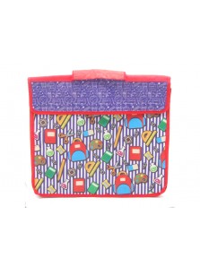 Map Kertas Organizer Tas Les Anak Merah Biru Stationery